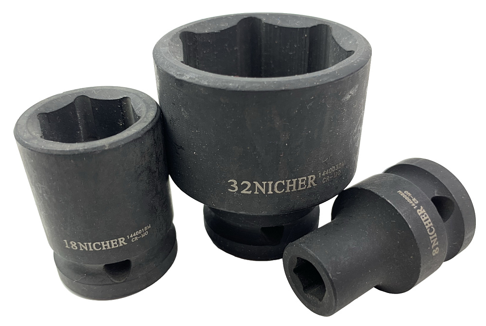 Головка ударная 6гр 1/2" 18мм 1440018M NICHER®